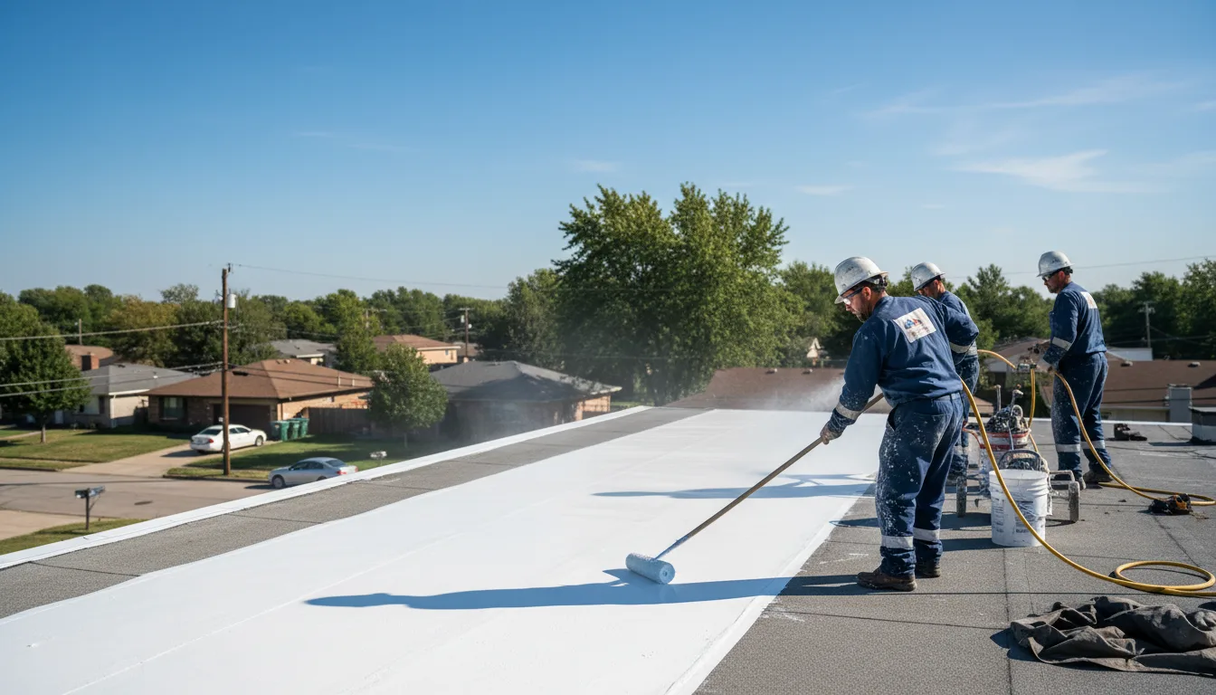 Commercial roof coating in Meadowlands, MN near me